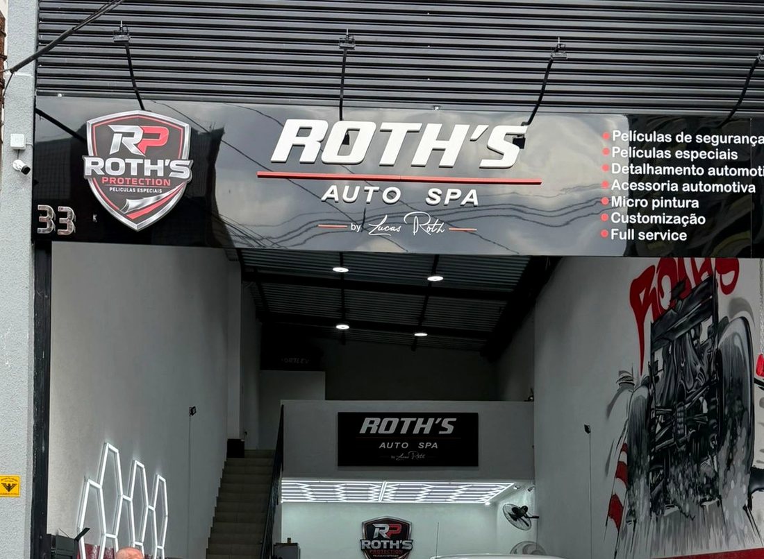 Fachada da Roth's Auto Spa & Protection, Vila Prudente, São Paulo